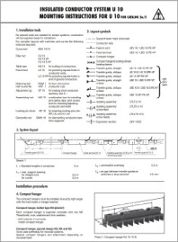 Инструкция по монтажу Изолированные контактные рельсы U10 VAHLE