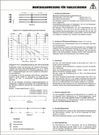 Инструкция по монтажу Открытые контактные рельсы VAHLE